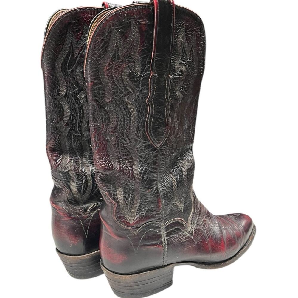 Women Lucchese 2000 T3523R4 Kangaroo Leather Cowgirl Western Boots SZ 7.5B Brown - Picture 5 of 8